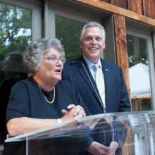 Gov. Terry McAuliffe and Northern Virginia Technology Council President and CEO Bobbie Kilberg at the 2015 Hot Ticket Awards.