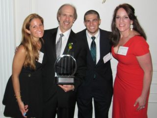 Angela Baroni Berzonsky with her father, Greg Baroni (second from left)