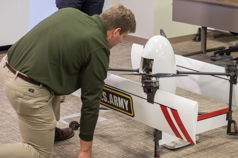 Aeronautical engineers from the U.S. Army Research Laboratory took delivery of an innovative, new unmanned aircraft system.The lab’s Vehicle Technology Directorate has worked closely with partners at the University of Maryland to develop the vehicle, which is part of the Common Research Configuration Program. U.S. Army photo by David McNally